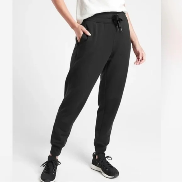 Athleta Balance Jogger Pants Nirvana Modal High Rise Black Size Medium - Picture 9 of 9